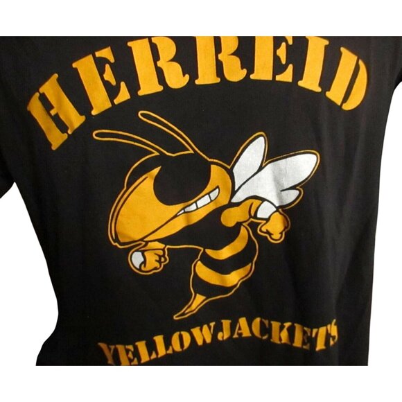 Single Stitch Vintage T-shirt 1980's Men's Large South Dakota High School Hornet - Picture 5 of 7